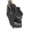 A close-up, side view of a black tool holder with yellow accents, isolated on a white background. Voir les images du produit