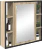Szafka z lustrem vidaXL, dąb Sonoma, 60 x 16 x 60 cm, Podgląd zdjęcia produktu 2