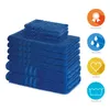 Lavea® 10-teiliges Handtuch Set Elena, 100% Baumwolle - 4x Produktbild-Vorschau 2
