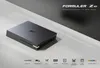 A sleek, black media streamer is presented on a light gray and white surface, with marketing text and feature icons displayed below. Anteprima dell’immagine prodotto
