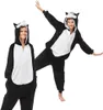 Piżama Onesie Kigurumi Kostium Przebranie Czarny Husky Podgląd zdjęcia produktu 1
