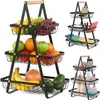 Obstkorb Gemüsekorb 3 Ebenen, Tragbar Obstständer, 33x18 cm Produktbild-Vorschau 1