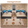 AODEMOKO Polsterbett 140 x 200 cm mit LED, Ladestation, Produktbild-Vorschau 10