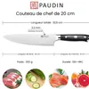 PAUDIN D1 Couteau de Chef Professionnel 20 cm – Couteau de Voir les images du produit 3