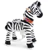 PonyCycle Zebra Reittier auf Rollen für Kinder 4-7 Jahre Produktbild-Vorschau 1