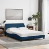 vidaXL Struttura letto con testiera "Dover" blu 120x200 cm Anteprima dell’immagine prodotto 2