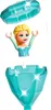 A LEGO minifigure of Elsa from Frozen is shown emerging from a diamond-shaped container. Podgląd zdjęcia produktu