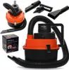 A car vacuum cleaner and its accessories are displayed against a white background. Náhled obrázku produktu