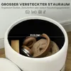 HOMCOM Sitzhocker mit Stauraum Hocker mit Deckel, Produktbild-Vorschau 4