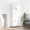 vidaXL Highboard Weiß 69,5x34x180 cm Holzwerkstoff Produktbild-Vorschau 1
