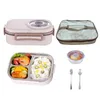 Lunchboxen, Brotdose, Bento-Box mit Fächern, Lunchbox mit Produktbild-Vorschau 2