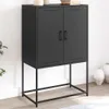vidaXL Highboard Schwarz 68,5x38,5x107 cm Stahl Produktbild-Vorschau 1