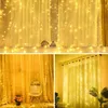 LED Lichtervorhang 3x3m Warmweiß USB mit Fernbedienung 300 Produktbild-Vorschau 3