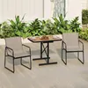 COSTWAY Set di mobili da giardino a 3 pezzi, tavolo bistrot Anteprima dell’immagine prodotto 8