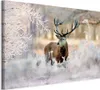 Italienischer Leinwand Leinwandbild - Deer in the Cold Produktbild-Vorschau 1