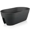 2X Blumenkasten 56cm Balkon für Geländer zum Hängen Produktbild-Vorschau 2