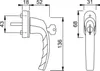 Hoppe Fenstergriff 0530S/US952 100NMF9016 NAW 7/032-042 Produktbild-Vorschau 2
