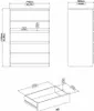 Commode NAIA Buffet blanc brillant Voir les images du produit 3