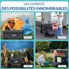 Chariot pliable avec toit capacité de charge 100 kg avec Voir les images du produit 4