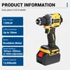 Drillpro Akku-Bohrschrauber 120Nm Brushless Motor 2-Gang Produktbild-Vorschau 4