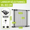 Barrière bébé extra plate sans seuil – Sans perçage – Merle Voir les images du produit 2