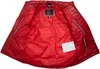 Damen Stepp Lederjacke mit Fell Kapuze aus echtem Produktbild-Vorschau 6