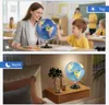 Globo illuminato da 30 cm con base in legno - Strumento Anteprima dell’immagine prodotto 3