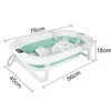 Baignoire pour bébé pliable, avec thermomètre et coussin. Voir les images du produit 12