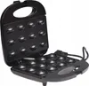 An open electric waffle maker with multiple round indentations for baking. Anteprima dell’immagine prodotto