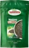 A green resealable bag of chia seeds with product information and branding. Produktbild-Vorschau