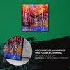 Coloray Uhr auf Leinwand 30x30 cm Wand Uhr Dekoration Produktbild-Vorschau 5
