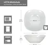 6er Set Lotta Müslischale 250ml weiß Porzellanschüssel Produktbild-Vorschau 6