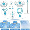 Elsa Frozen Cape-Set mit Schmuck 8-teilig Produktbild-Vorschau 2