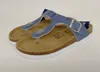 softrelax Damen Zehensteg Pantolette jeansblau mit Schnalle Produktbild-Vorschau 2