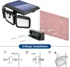 Diagram showing the 3-step installation process for a solar-powered outdoor light. Produktbild-Vorschau