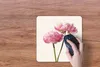 MuchoWow® Mauspad Mousepad Blumen - Blüte - Rosa 30x30 cm - Produktbild-Vorschau 3