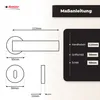 DOMINO Türgriff Drückergarnitur BB-Buntbart Set | Rund BB Produktbild-Vorschau 4