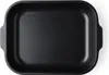 A top-down view of a black roasting pan on a white background. Produktbild-Vorschau