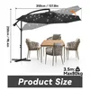 LARS360 3,5m LED Sonnenschirm Ampelschirm Solar Produktbild-Vorschau 2