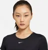 Nike W Nk One Df Ss Slim Top Black/White L Produktbild-Vorschau 8