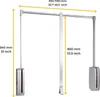 Emuca Kleiderlift für Garderoben Sling, 830 - 1150, Produktbild-Vorschau 8
