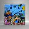 Wanduhr - Quadrat - Glasuhr - Korallenriff - 40x40cm - Produktbild-Vorschau 3