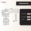 DOMINO Türgriff Drückergarnitur PZ - Profilzylinder Set | Produktbild-Vorschau 4