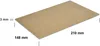 A single MDF board with dimensions indicated by text overlays. Produktbild-Vorschau