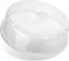 A clear plastic microwave lid with vents and text on it. Anteprima dell’immagine prodotto