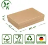 Faltschachtel 15,5 x 23,5 x 5,0 cm, Braun, mit Deckel, Produktbild-Vorschau 5