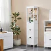 Yaheetech Badezimmerschrank, schmaler Hochschrank, 3 Produktbild-Vorschau 9