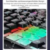 Tastatur USB, LED Beleuchtung, 104 Tasten, Ergonomisch, RGB Produktbild-Vorschau 5