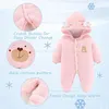 Dojčenská zimná kombinéza Bear Outfit Novorodenecký kabátik Náhľad obrázku produktu 4