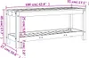 vidaXL Zahradní lavice 108x35x45 cm z masivního Náhled obrázku produktu 8